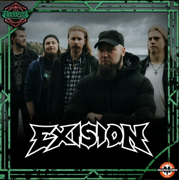 Exision — yhtyeen promokuva ja logo