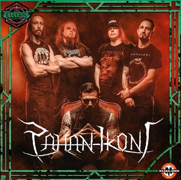 Pahan Ikoni — yhtyeen promokuva ja logo
